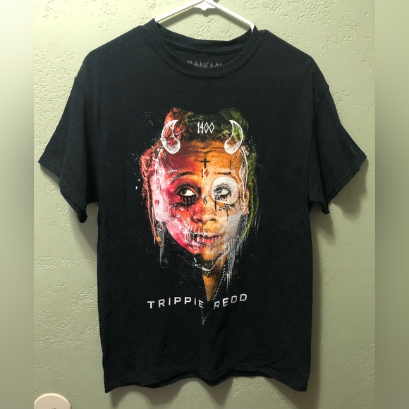 Spencer’s Size Medium Black Trippie Redd T-shirt with short sleeves - Picture 1 of 3